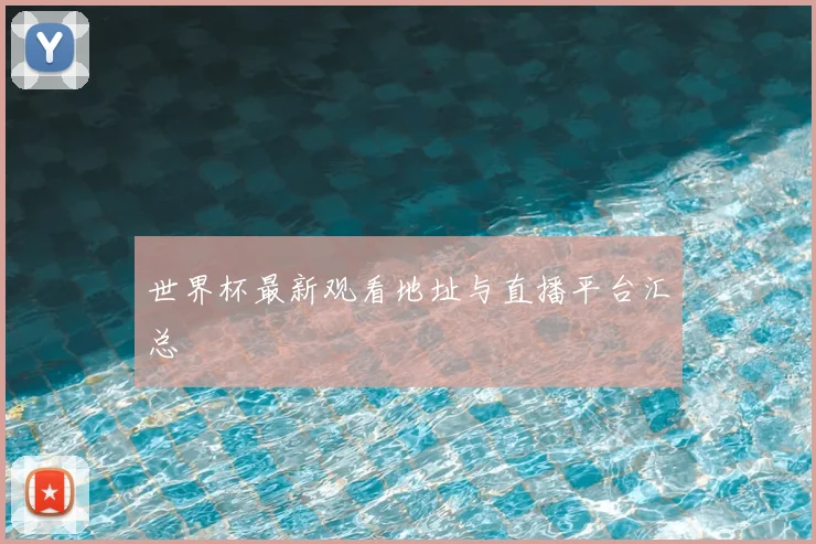 世界杯最新观看地址与直播平台汇总